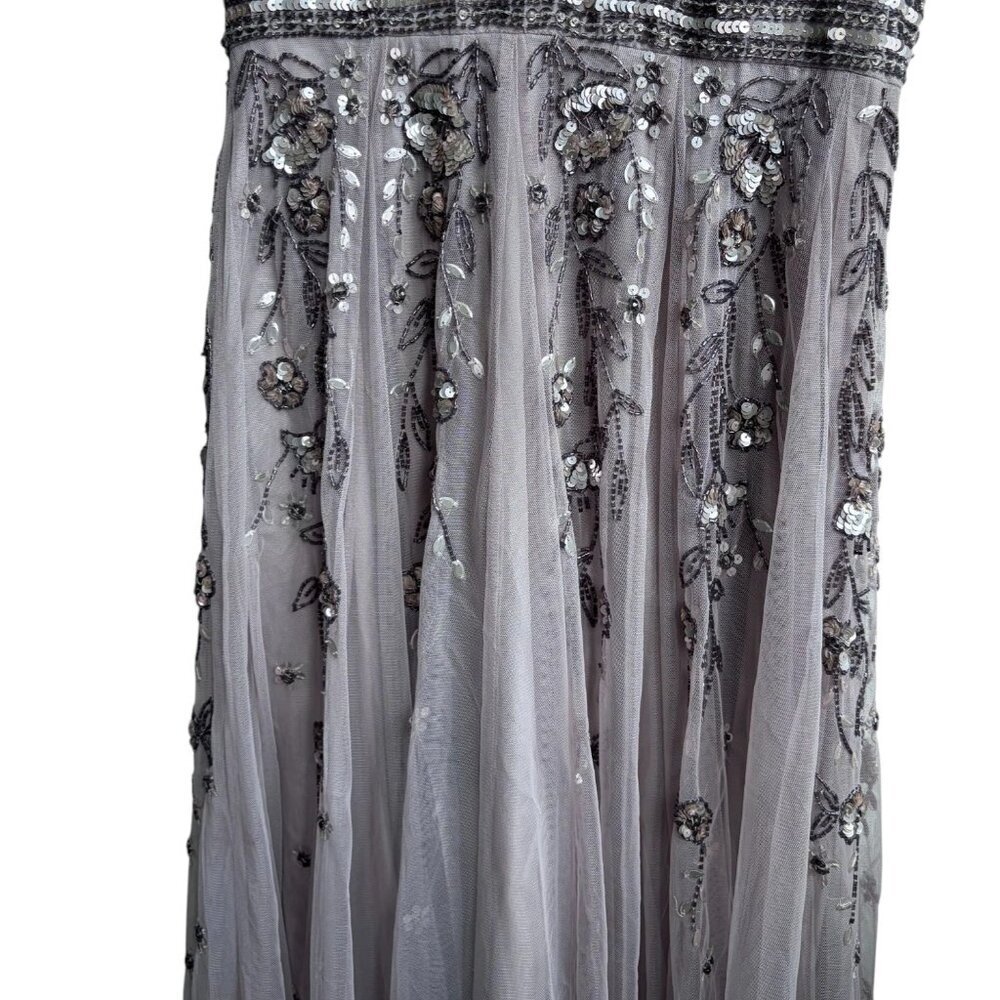ASOS Design Floral Sequin Embellished Midi Dress Womens 6 Formal - Picture 9 of 10
